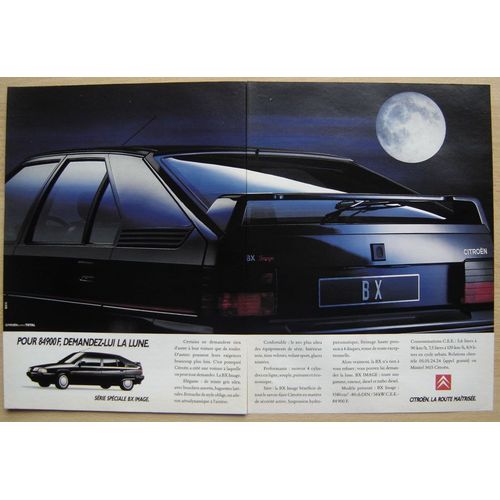 Publicité Papier - Voiture Citroën B X De 1990