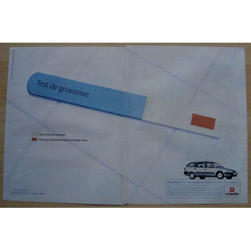 Publicité Papier - Voiture Citroën Xsara Break De 1998