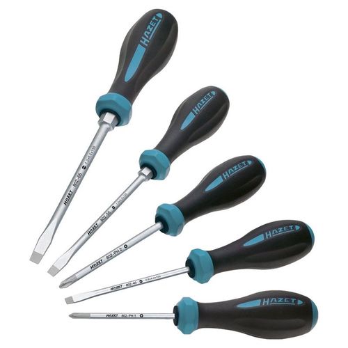 Hazet Tournevis HEXAnamic - Profil à fente - Taille: 1 x 5.5 - Longueur totale: 239 mm - 802-55
