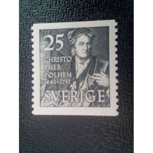 Timbre Suede Yt 364 Christophe Polhem 1951 ( 61004 )
