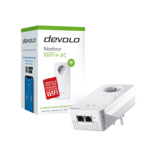 Devolo WiFi+ ac - Câble de rallonge réseau sans fil - 100Mb LAN, 802.11a, 802.11b/g/n, Wi-Fi 5
