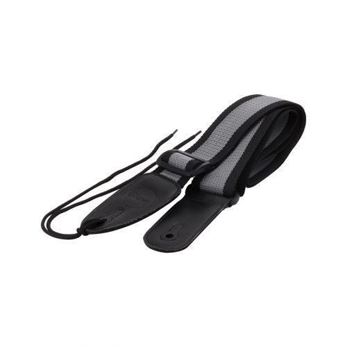 Sangle Guitare Basic - Noire Et Grise