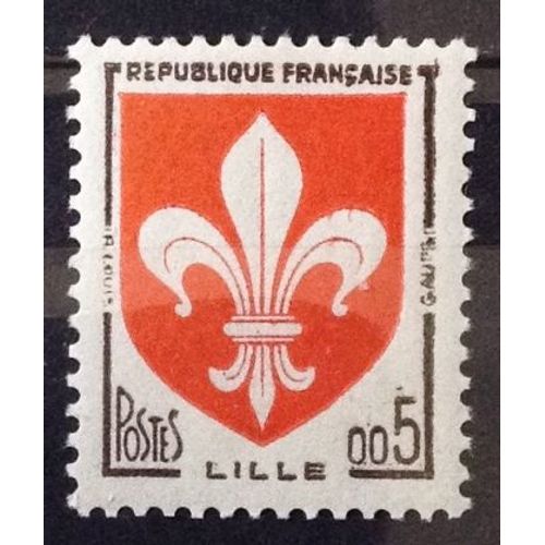 Armoiries De Villes - Blason - Lille 0,05 (Impeccable N° 1230) Neuf** Luxe (= Sans Trace De Charnière) - Cote 5,00 - France Année 1960 - N29385