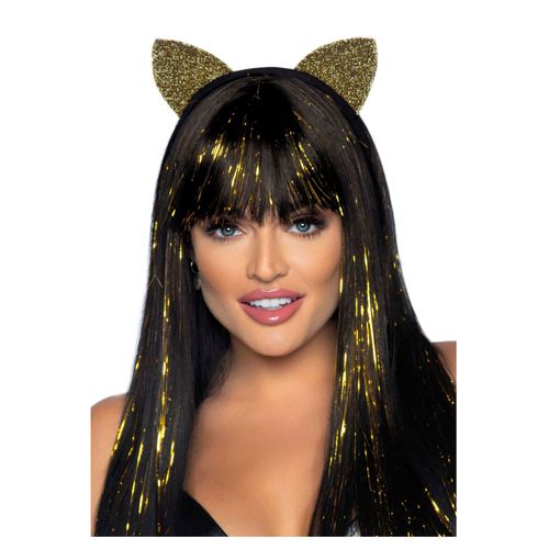 Oreilles De Chat Dorées Adulte