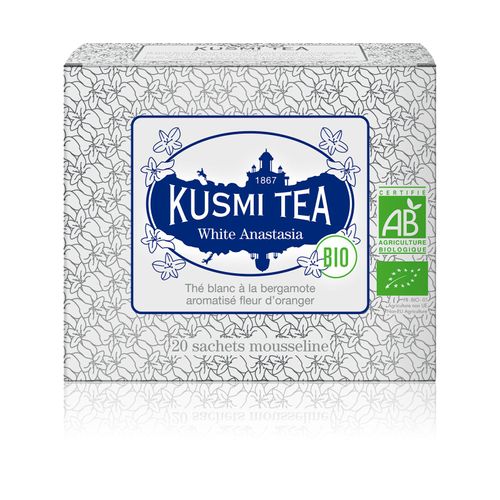 Kusmi Tea - White Anastasia Bio - Thé Blanc À La Bergamote & Fleur Oranger