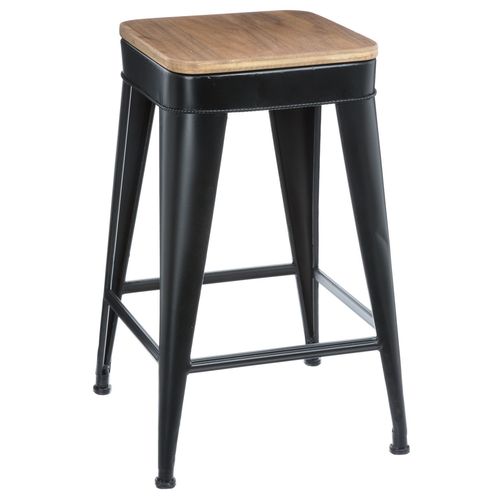 Tabouret De Bar Joris - H. 60 Cm - Noir