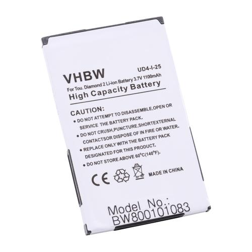 Vhbw Batterie Compatible Avec T-Mobile Mda Compact 5, Compact V Smartphone (1100mah, 3,7v, Li-Ion)