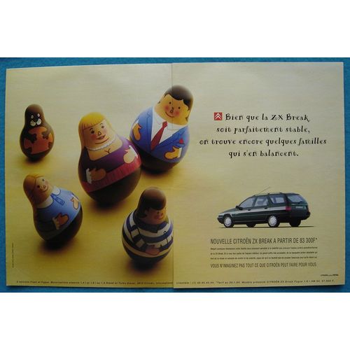 Publicité Papier - Voiture Citroën Z.X. Break De 1994