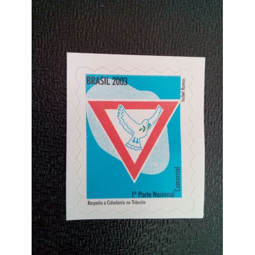 Timbre Bresil Yt 2842 Respect Et Citoyenneté Sur Les Routes, Pigeon 2003 ( 81004 )