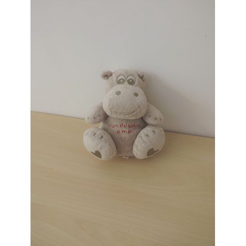 Doudou Hippopotame Gris Orchestra