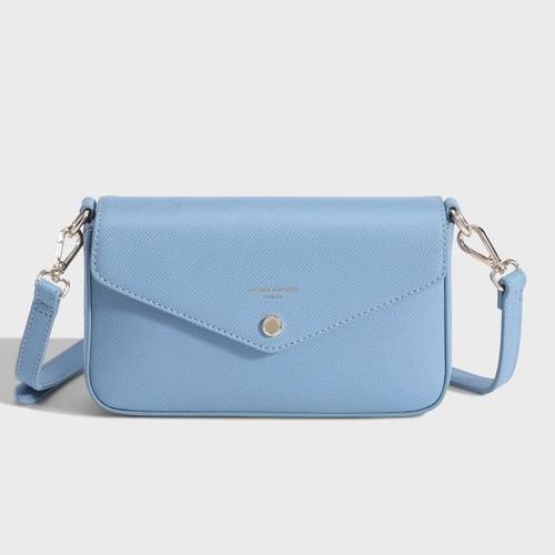 David Jones Paris - Pochette Bandoulière - Mini Sacoche - Similicuir - Couleur L.Blue