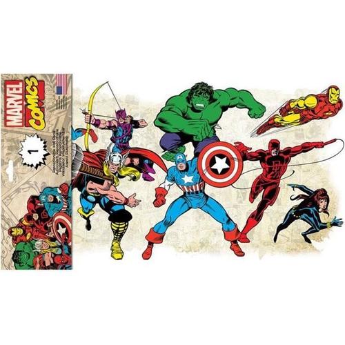 ROOMMATES Stickers repositionnables MARVEL COMICS CLASSIC - 41x23cm