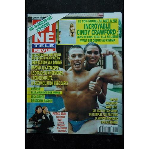 Cine Tele Revue 1995 05 27 N° 25 Cover Jean-Claude Van Damme Cindy Crawford Patrick Bruel Elisabeth Montgomery