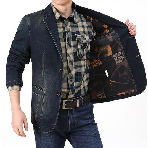 Veste costume jean online homme