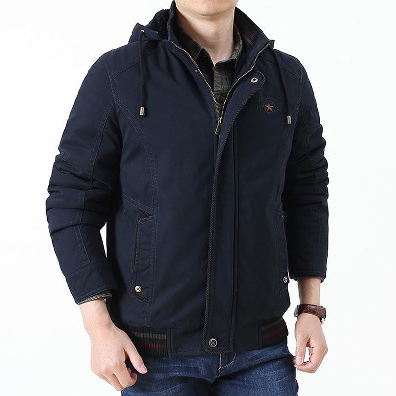 Hiver Blouson Homme Chaud Doublé Polaire Veste Zippee Epaisse en