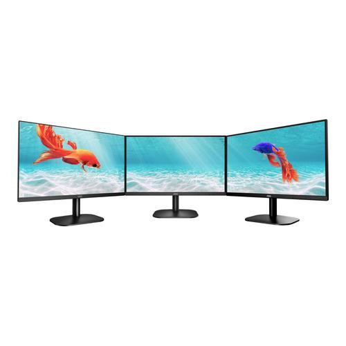 AOC 22B2DA - Écran LED - 22" (21.5" visualisable) - 1920 x 1080 Full HD (1080p) @ 75 Hz - VA - 200 cd/m² - 3000:1 - 4 ms - HDMI, DVI, VGA - haut-parleurs - noir