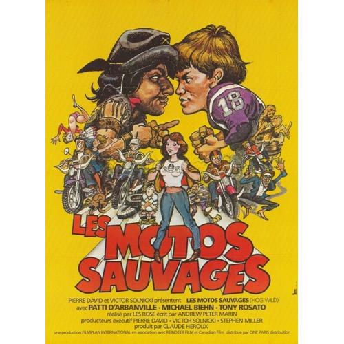 Les Motos Sauvages (Hog Wild) - Véritable Affiche De Cinéma - Format 60x80 Cm - De Les Rose Avec Patti D'arbanville, Michael Biehn, Tony Rosato - 1980