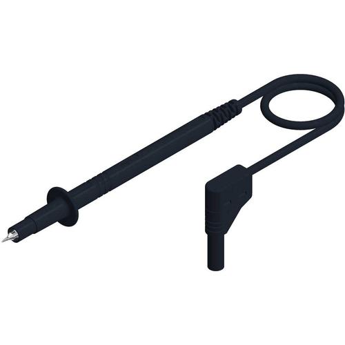 SKS Hirschmann PL 2600 SIL S WS Cordon de mesure de sécurité[Banane mâle 4 mm -pointe de test ] 1 m noir