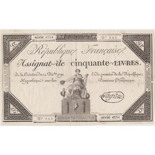 Assignat De 50 Livres