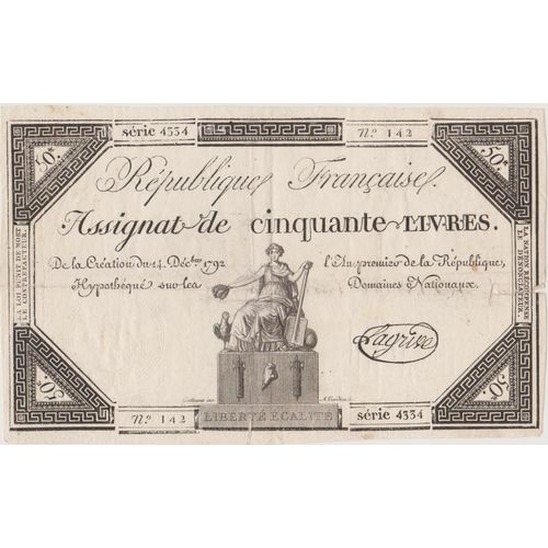 Assignat De 50 Livres