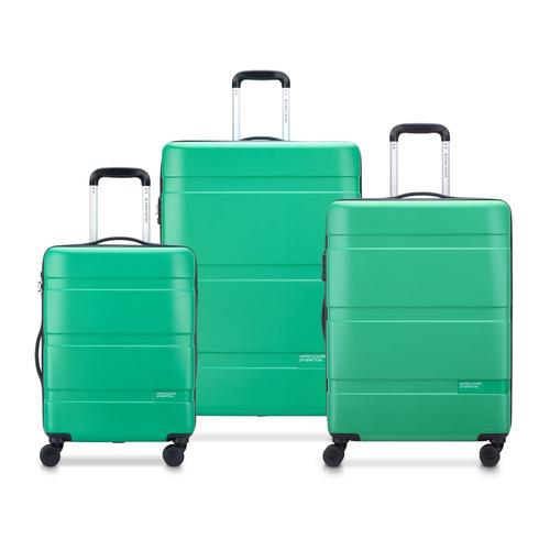 DELSEY PARIS - NOW HARDSIDE - Set de 3 valises rigides 55cm/ 66cm/ 76cm - Vert