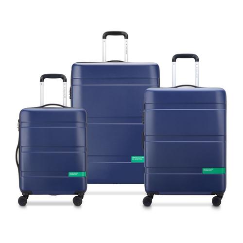 DELSEY PARIS - NOW HARDSIDE - Set de 3 valises rigides 55cm/ 66cm/ 76cm - Bleu marine