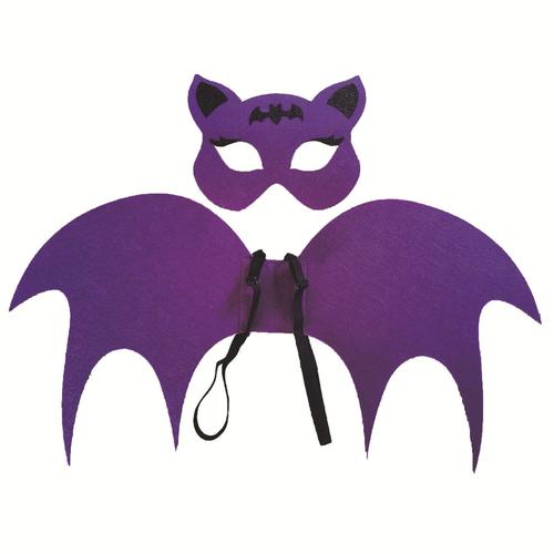 Déguisement De Chauve-Souris Et Ailes De Vampire Pour Enfant, Déguisement De Démon À Bretelles Artificiel Astiques, Accessoires De Ixd'halloween