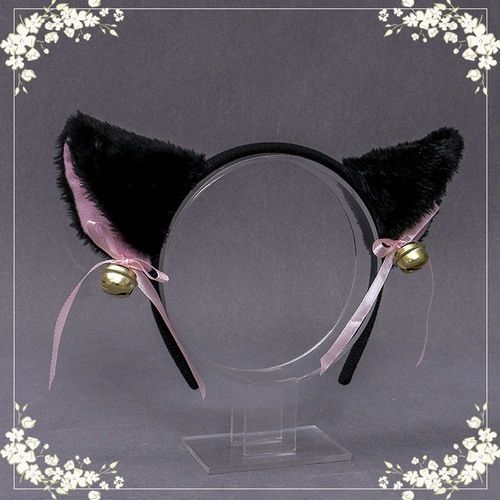 Serre-Tête Oreilles De Chat Anime, Cosplay, Lolita, N?ud Papillon, Cloche, Bandeau, Pince À Cheveux, Costume De Fête Mascarade Pour Filles