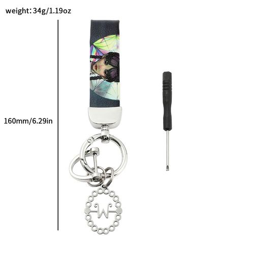 Porte-Clé En Cuir Avec Pendentif Lettre W, Accessoires De Voiture, Cadeaux