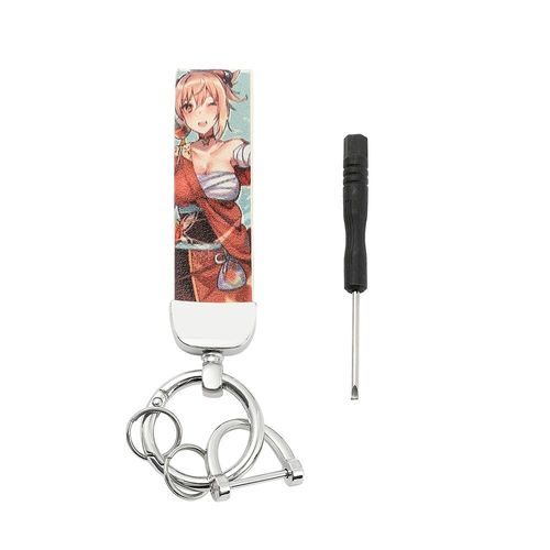 Genshin ¿ Porte-Clé De Voiture En Cuir, Badge De Figurine, Boucle Pendentif, Accessoires De Décoration, Cadeaux