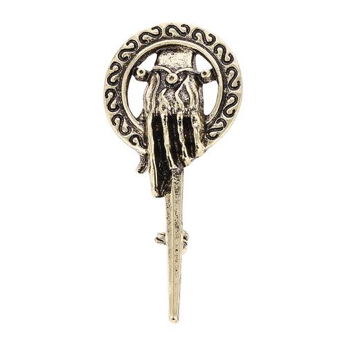 Broche En Métal Main Du Roi Pour Hommes Et Femmes, Insigne De Vêtements De Revers Vintage, Bijoux Et Accessoires De Film De Style Punk Rétro