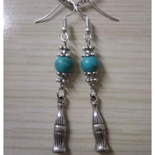 Envoi Rapide! Boucles D'oreilles En Alliage Vintage Pour Femmes, 20 Paires, Bouteilles De Bière, Breloques, Goutte D'eau, Bijoux À Faire Soi-Même