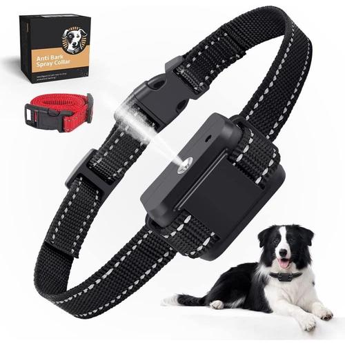 Collier Anti Aboiement Chien Citronnelle Spray, Reconnaissance Automatique Des Aboiements Chien, Rechargeable Collier Dressage Chien Avec 2 Sangles Anti Aboiement Pour Petit Moyen Gros Chiens