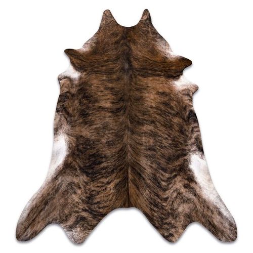 180x220 Cm Tapis Imitation Peau De Vache, Vache G5072-1, Peau Marron
