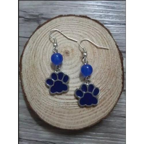 Boucles D'oreilles En Perles De Verre Multicolores, 10 Paires, Motif Patte De Chien, Ours, Livraison Rapide, Nouvelle Mode