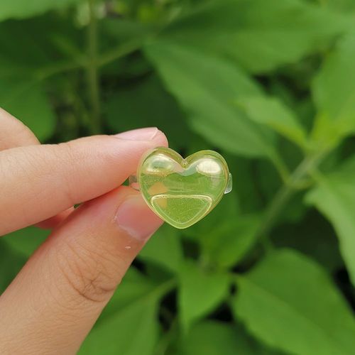 Bague D'amour En Résine Transparente Pour Femmes, Cadeau De Couple Romantique, Bijoux De Fête De Travailleurs, Document De Bonbons, Mode, Livraison Directe, Vente En Gros