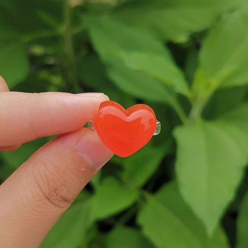 Bague D'amour En Résine Transparente Pour Femmes, Cadeau De Couple Romantique, Bijoux De Fête De Travailleurs, Document De Bonbons, Mode, Livraison Directe, Vente En Gros