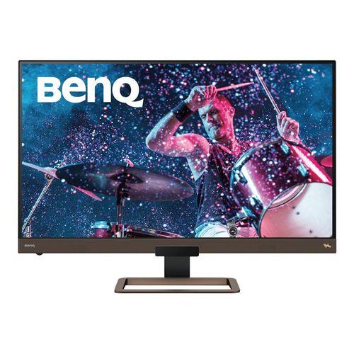 BenQ EW3280U - Écran LED - 32" - 3840 x 2160 4K UHD (2160p) @ 60 Hz - IPS - 400 cd/m² - 1000:1 - 5 ms - 2xHDMI, DisplayPort, USB-C - haut-parleurs avec subwoofer - noir, marron métallisé