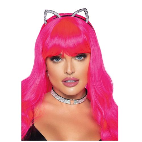 Kit Accessoires Chat Argentées Adulte