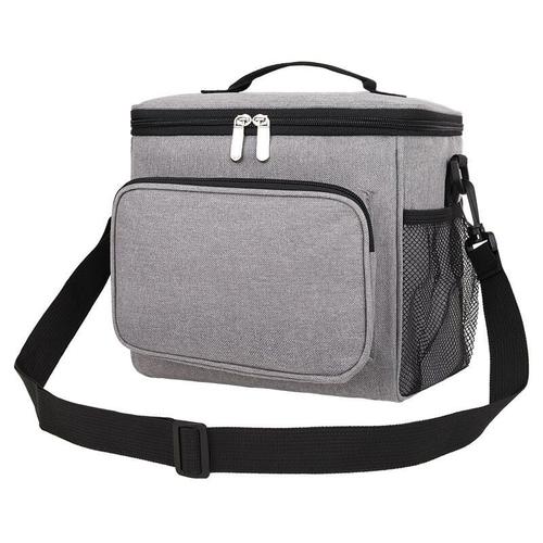 Sac Isotherme, Glacière Souple Isotherme, Sac Picnic Pliable, Grande Capacité, Imperméable, Sac Réfrigérant à Repas, Déjeuner, Bureau, école, Pique Nique, Plage, Voyage (Gris¿10L) goodnice