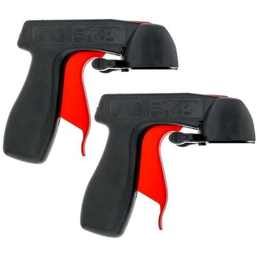 Poignée De Pistolet Spray Aérosol - Pistolet Bombe Peinture,Poignée De Pistolet Originale pour Bombes Aérosols,Support De Boîte à Laque,Pistolet à Peinture pour Bombes Aérosols(2PCS) goodnice