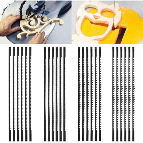 24 Lames Pour Scie À Chantourner, Multifonctionnel, Calcul, Travail, Outil Electrique, Accessoires, 10, 15, 18/24 Dents, 24 pièces goodnice