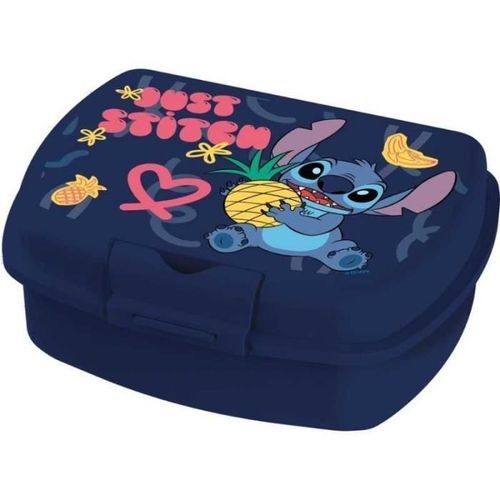 Stitch Disney-Boite Gouter-Lunch Box Pvc-18.5 X 14 X 6.5 Cm.