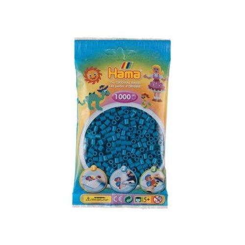 Hama 83 - Sachet 1000 Perles Standard Midi (Ø5 Mm) Bleu Petrole - Perles A Repasser - Jeu Creatif 5 Ans Et Plus