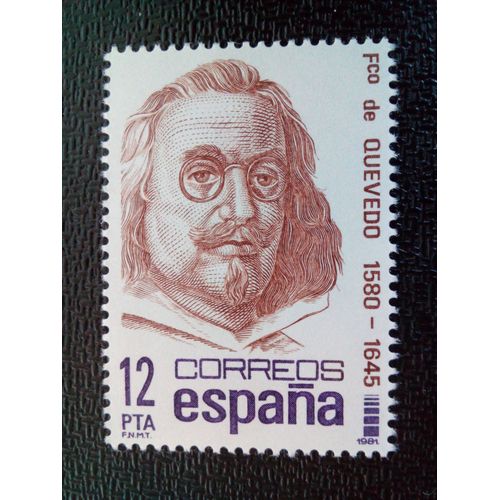 Timbre Espagne Yt 2248 Francisco Quevedo 1981 ( 021004 )