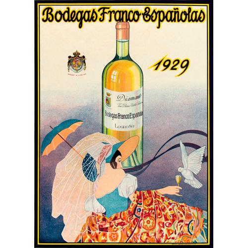 Affiche Bodegas Franco Espagnole 1929