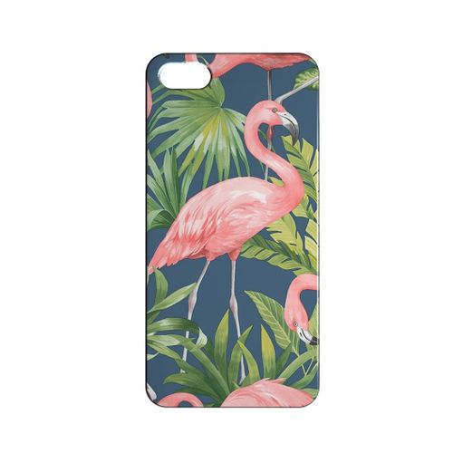 Coque Rigide Compatible Pour Iphone 5c Flamant Rose Flamingo Concept Art 02