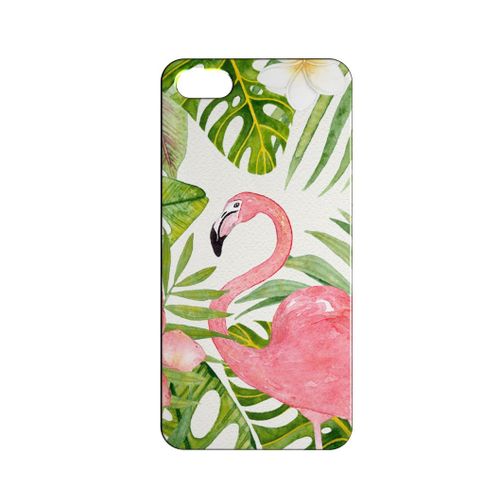 Coque Rigide Compatible Pour Iphone 5c Flamant Rose Flamingo Concept Art 06