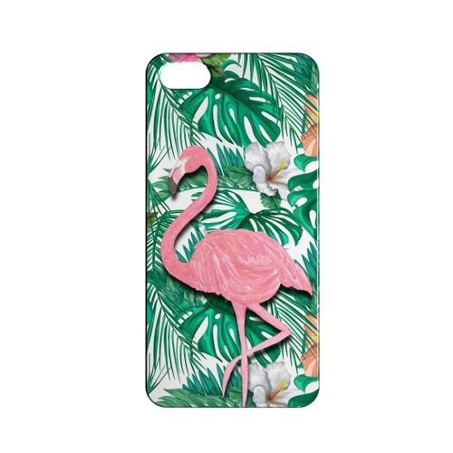 Coque Rigide Compatible Pour Iphone 5c Flamant Rose Flamingo Concept Art 07