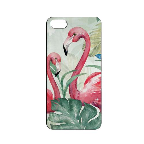 Coque Rigide Compatible Pour Iphone 5c Flamant Rose Flamingo Concept Art 05